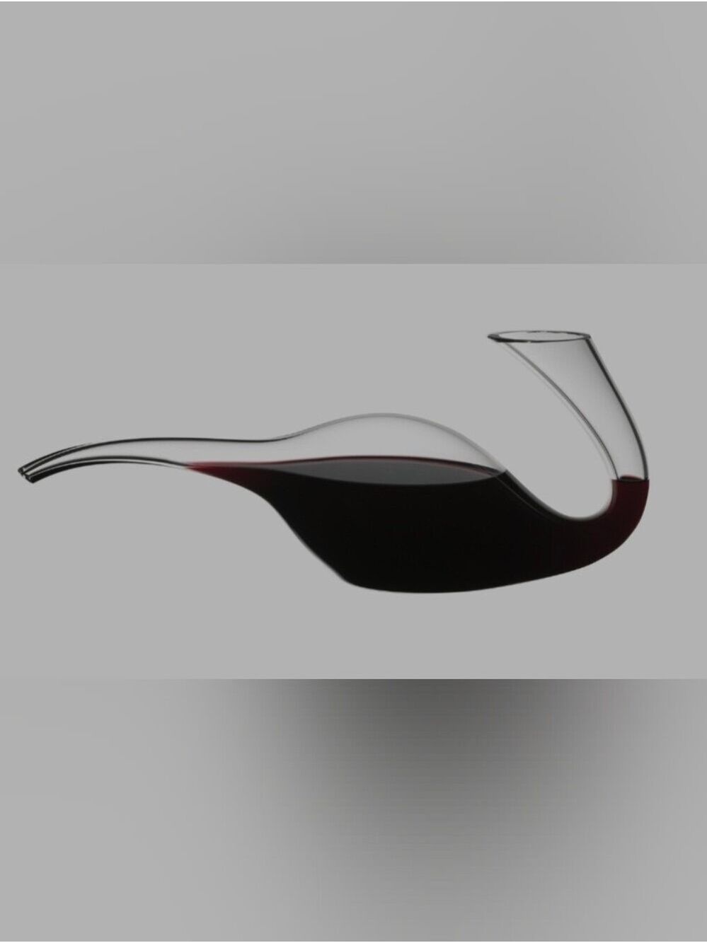 Signed Austrian Riedel "Duck" Fine Crystal Wine Decanter, No Wine